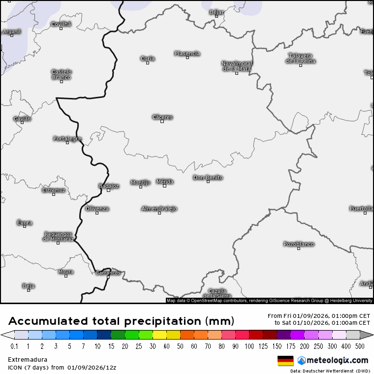 Lluvias mapa