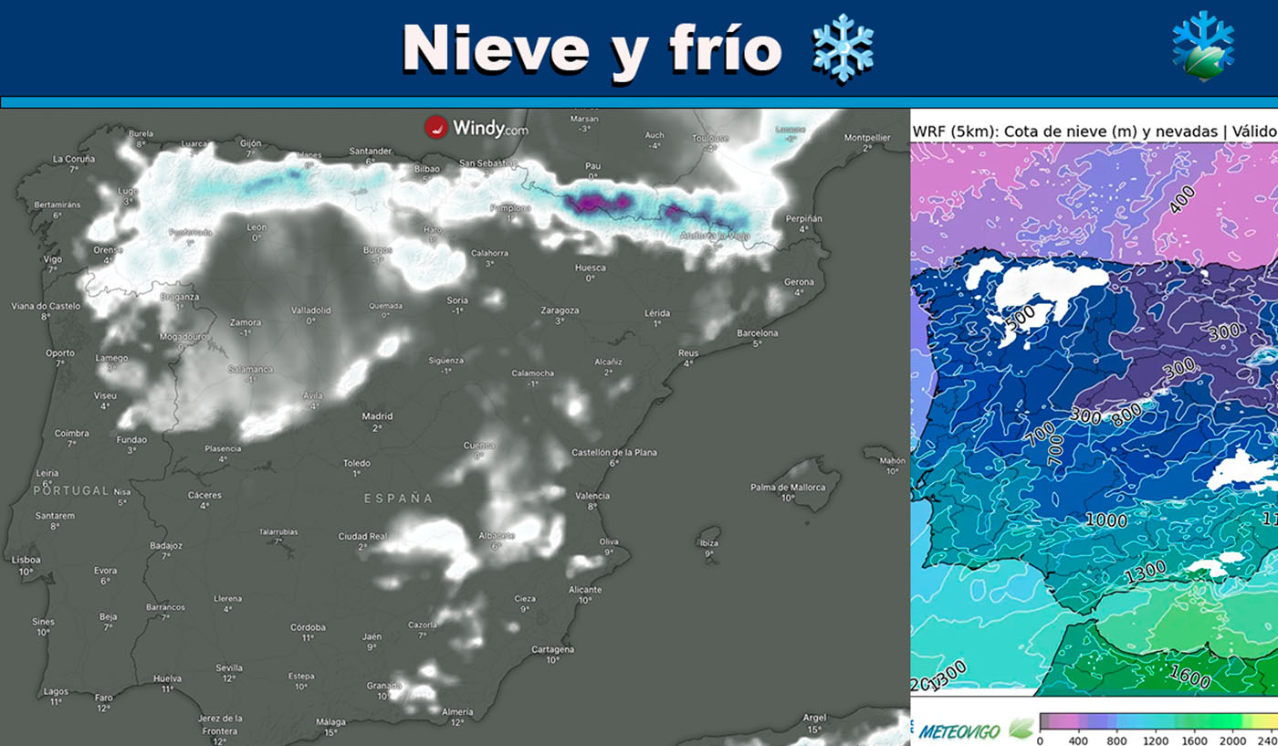 Mapa de nieve