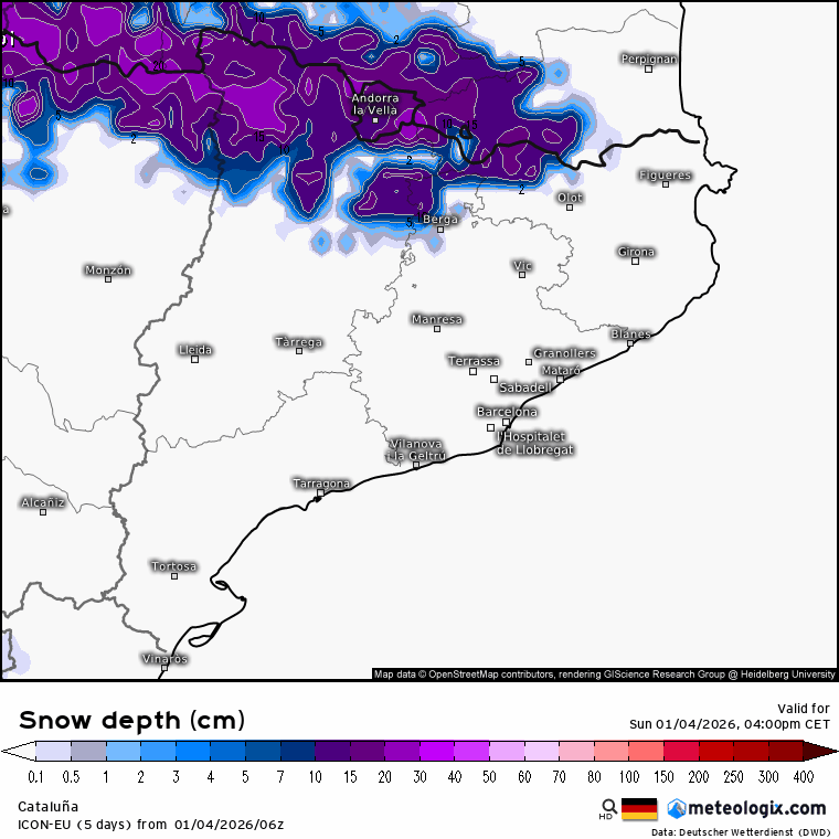 Mapa de nieve 