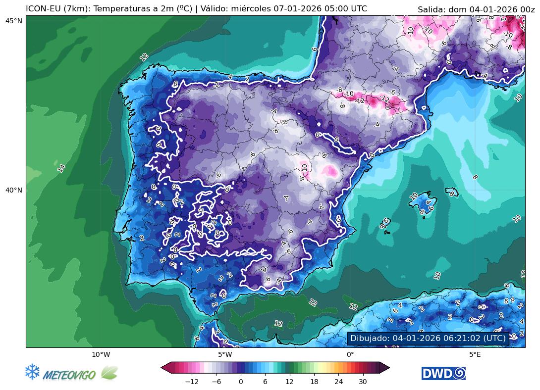 Mapa de temperaturas