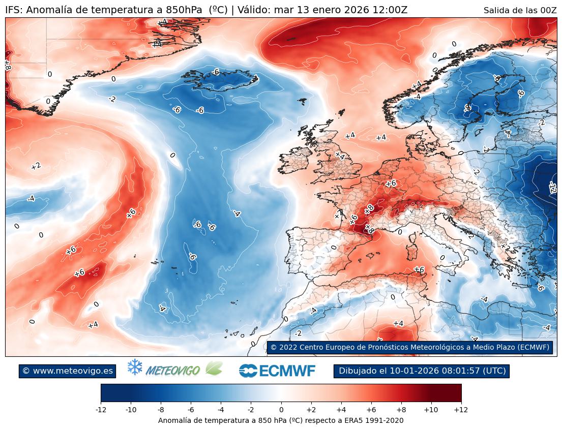 Mapa anomal&iacute;as t&eacute;rmicas