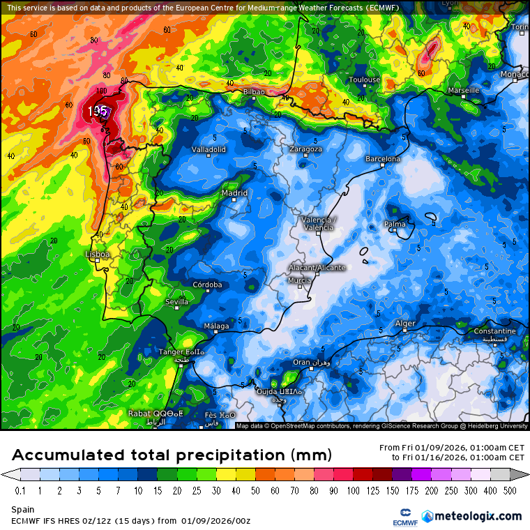 ECMWF lluvias 