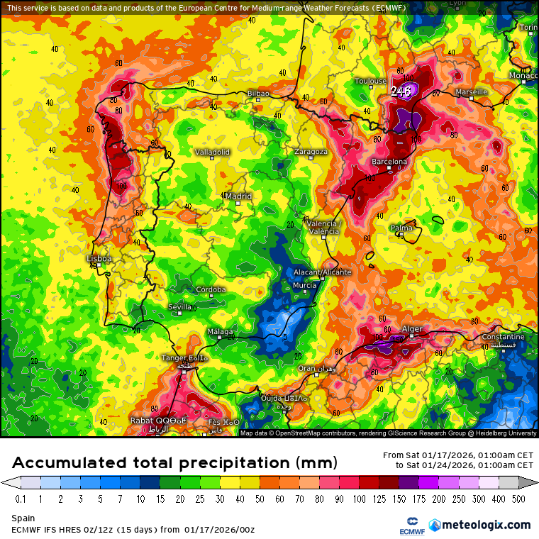 ECMWF lluvias 
