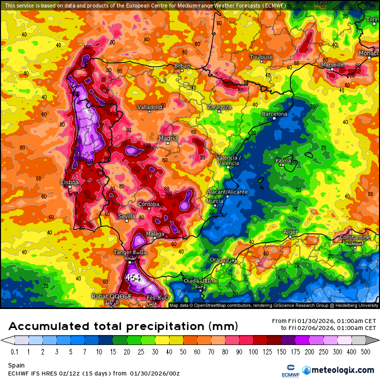 ECMWF lluvias 