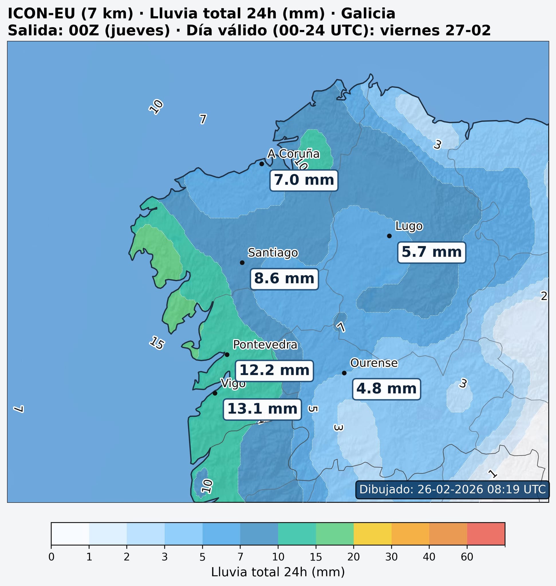 LLuvias Galicia