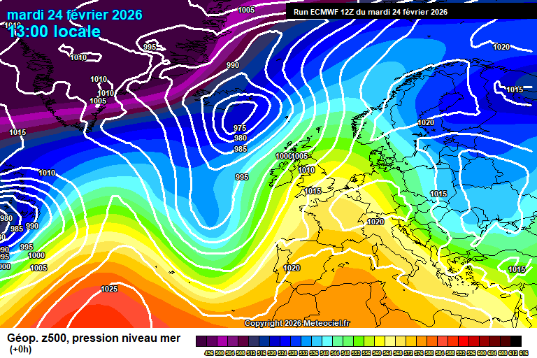 ECMWF geopotencial