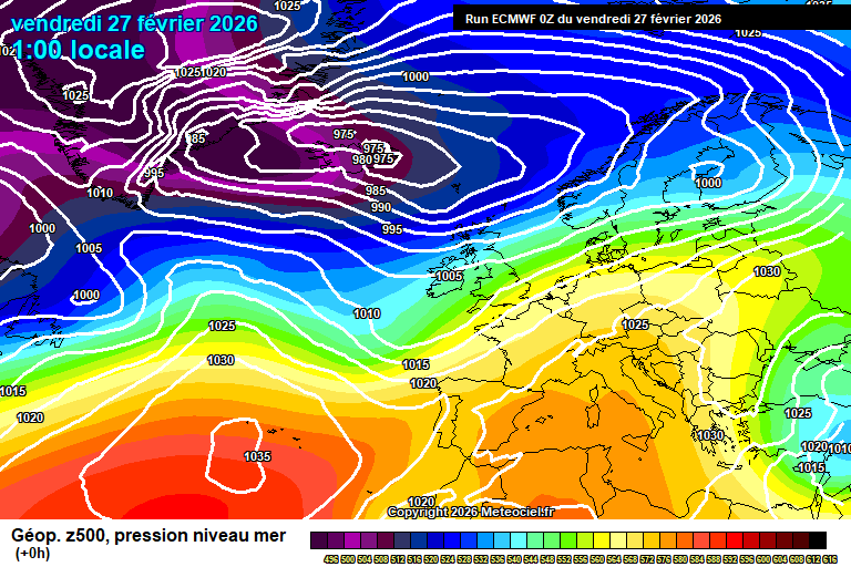 ECMWF geopotencial