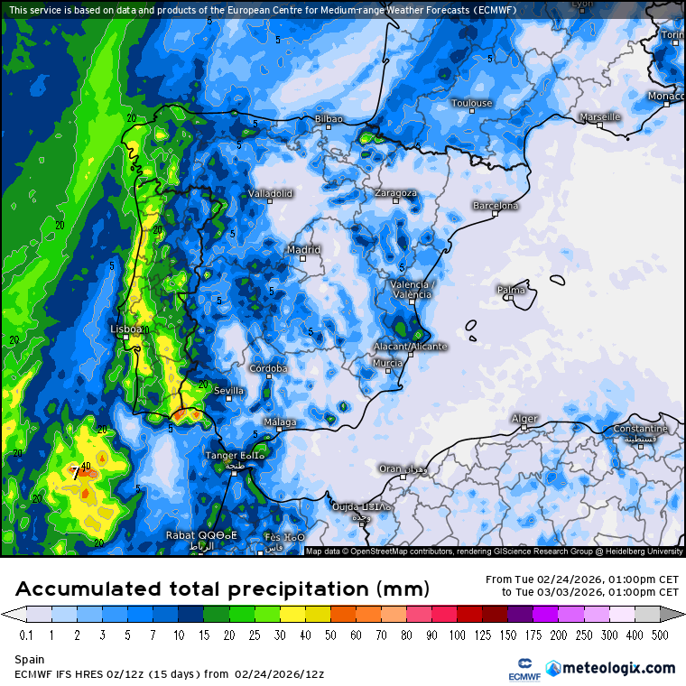 ECMWF lluvias 