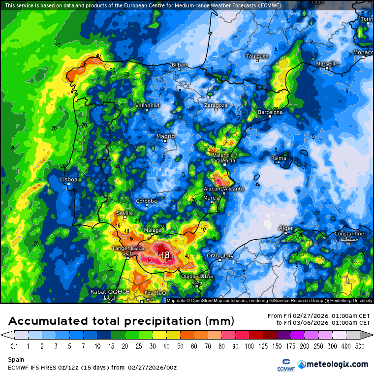 ECMWF lluvias