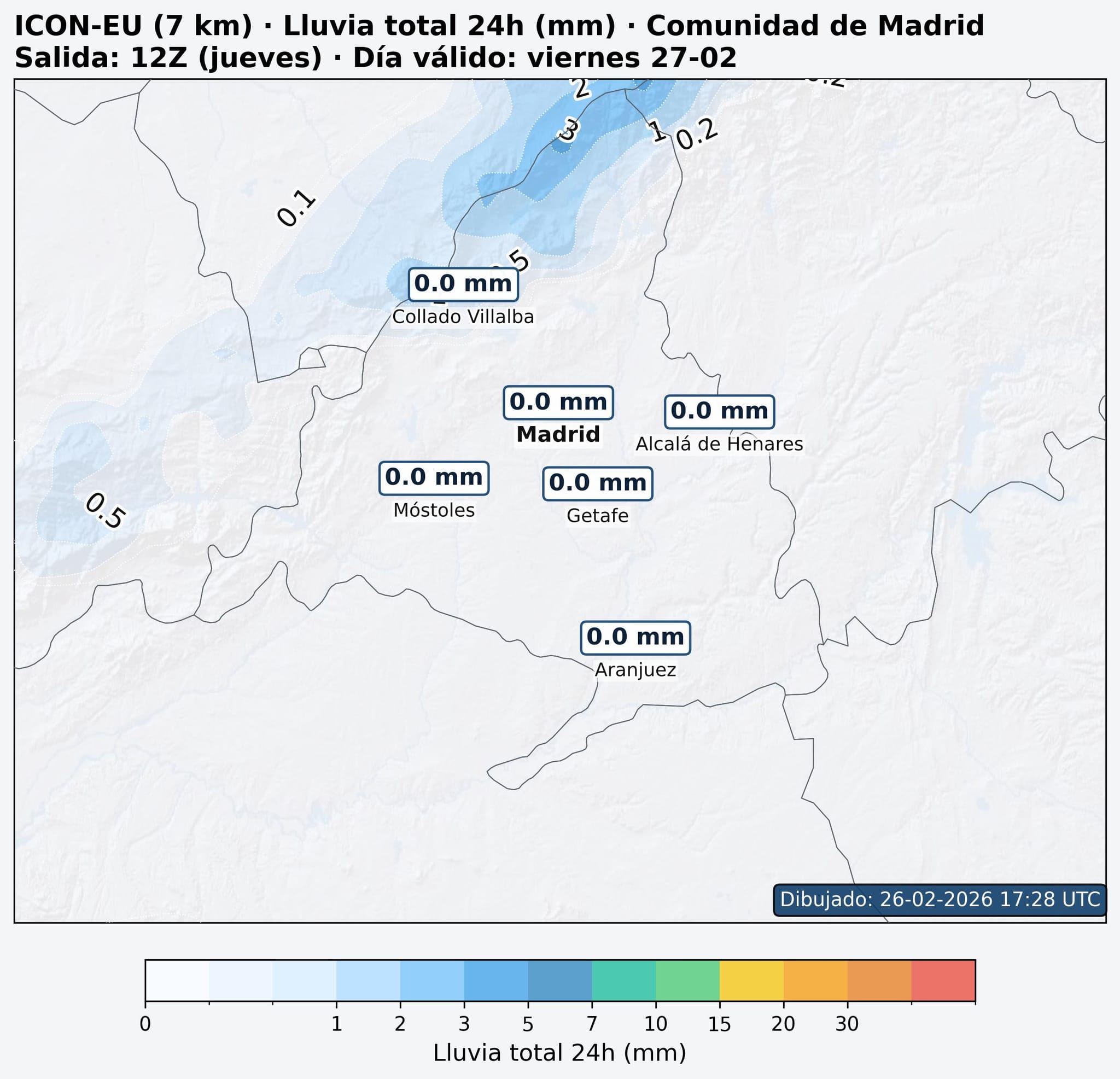 Lluvias en la Comunidad de Madrid