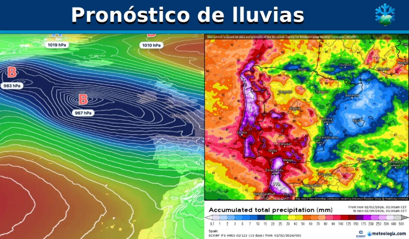 Mapas de lluvias