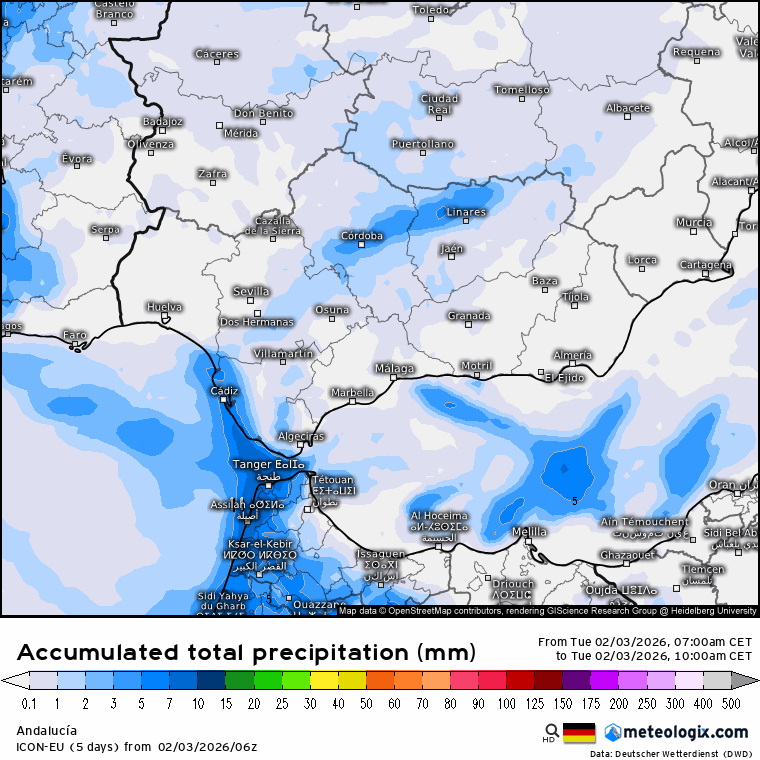 Lluvias Andaluc&iacute;a 