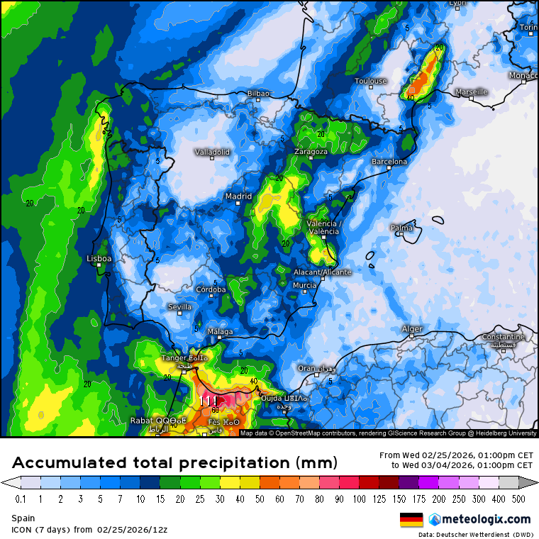 ECMWF lluvias 
