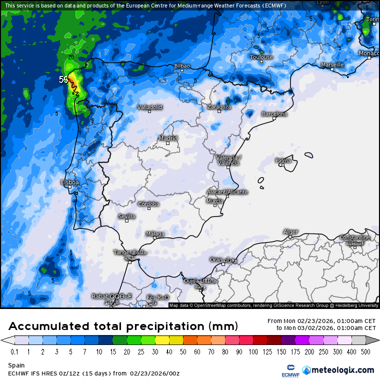 ECMWF lluvias 
