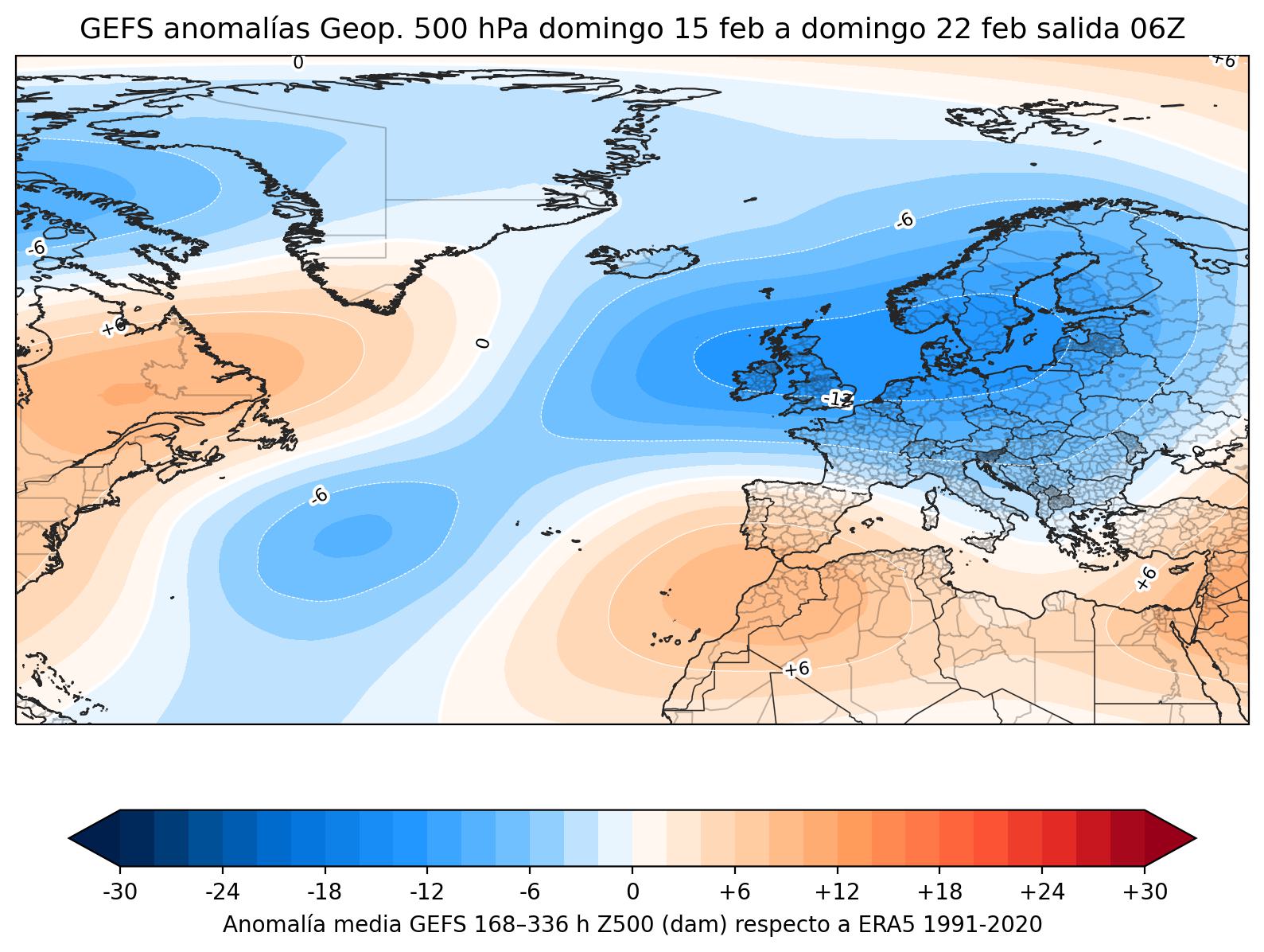 Anonalias 500 hPa