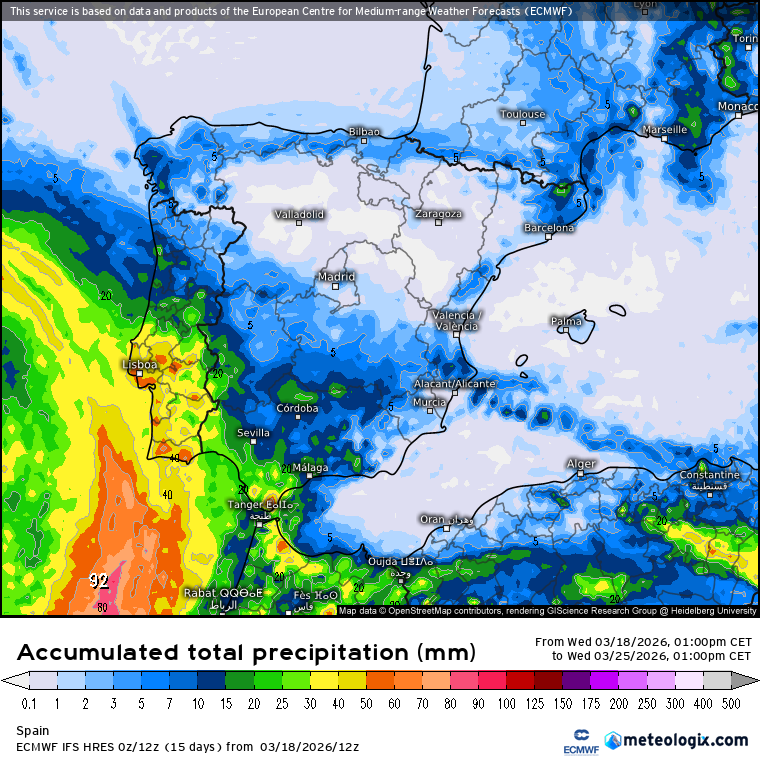 ECMWF lluvias