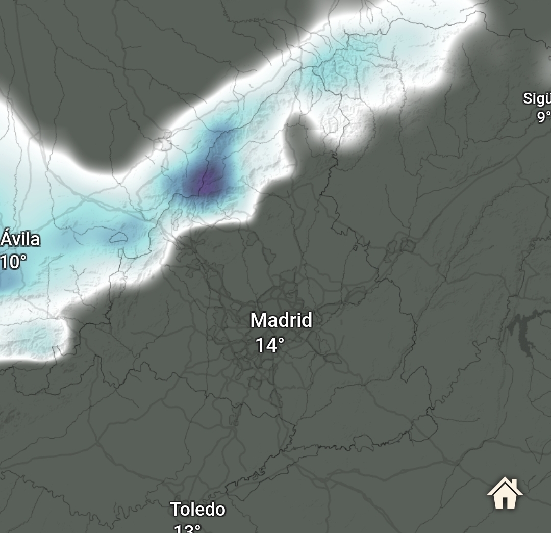 Nieve nueva mapa 
