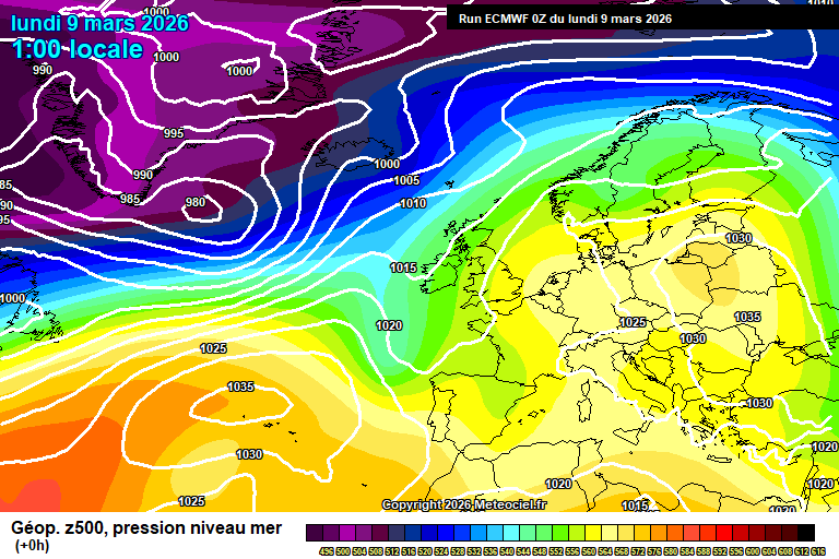 ECMWF geopotencial 