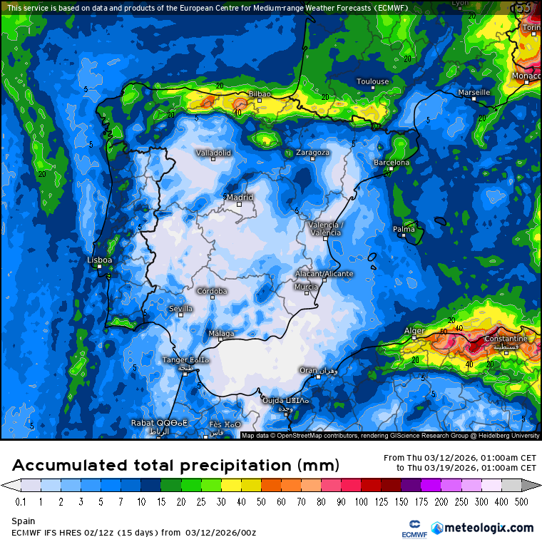 ECMWF lluvias 