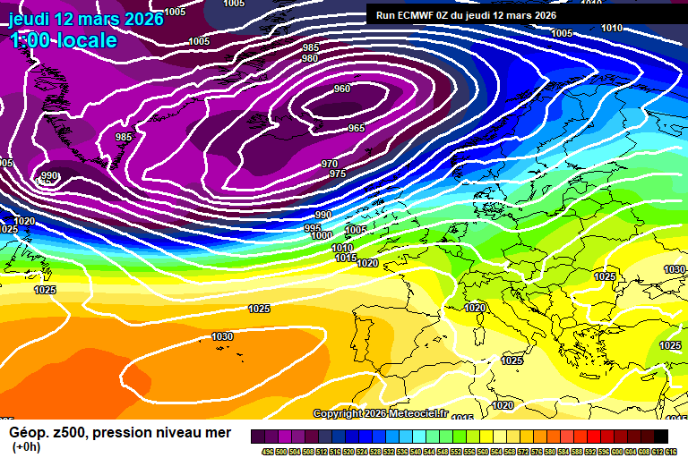 ECMWF geopotencial