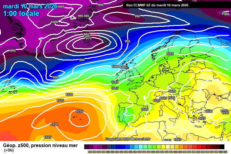 ECMWF geopotencial