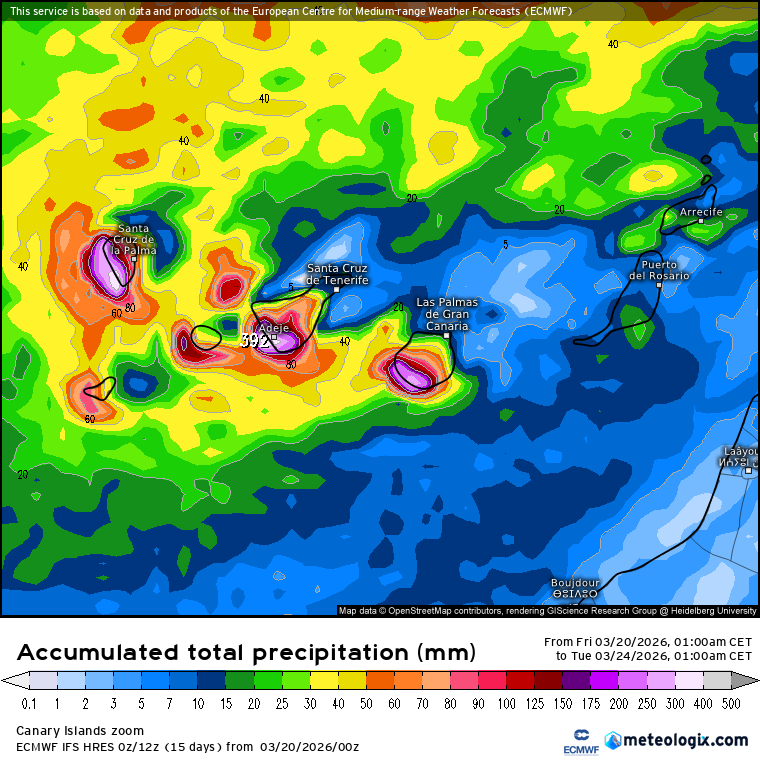 ECMWF lluvias 