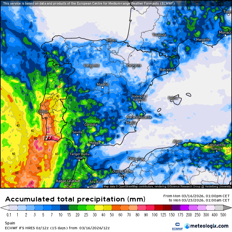 ECMWF lluvias 