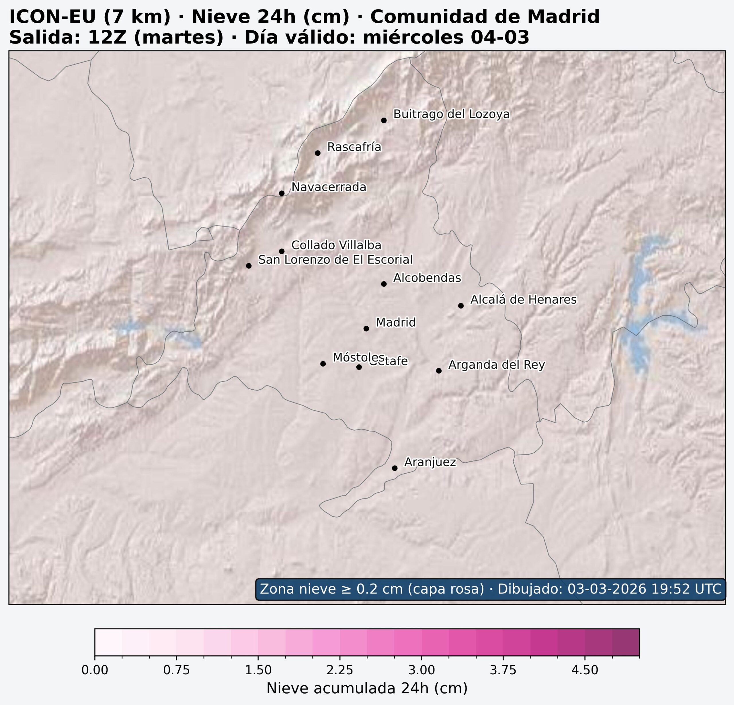 Nieve 24h Comunidad de Madrid