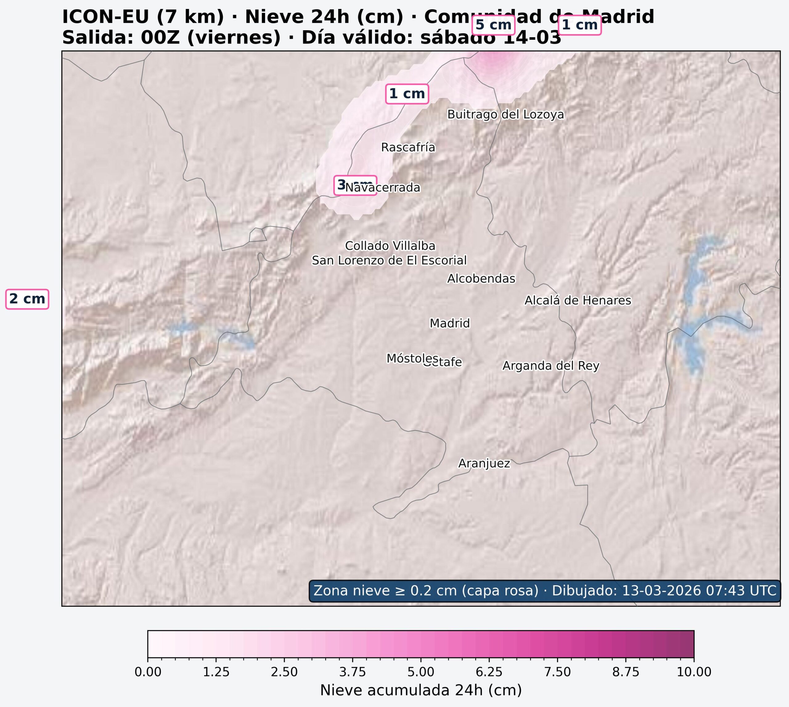 Nieve 24h Comunidad de Madrid