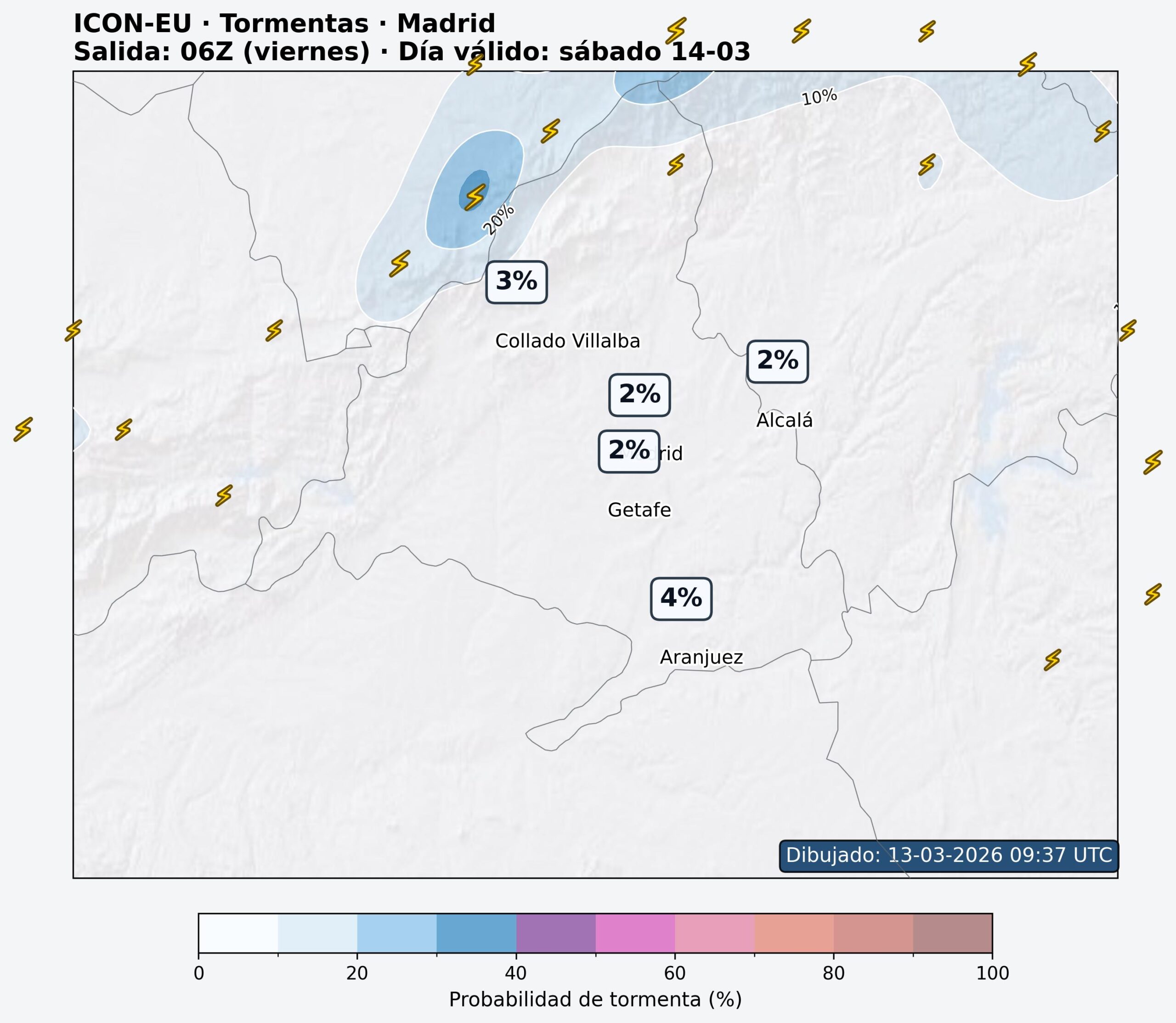 Tormentas Comunidad de Madrid