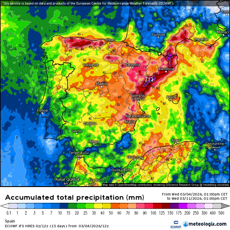 ECMWF lluvias 