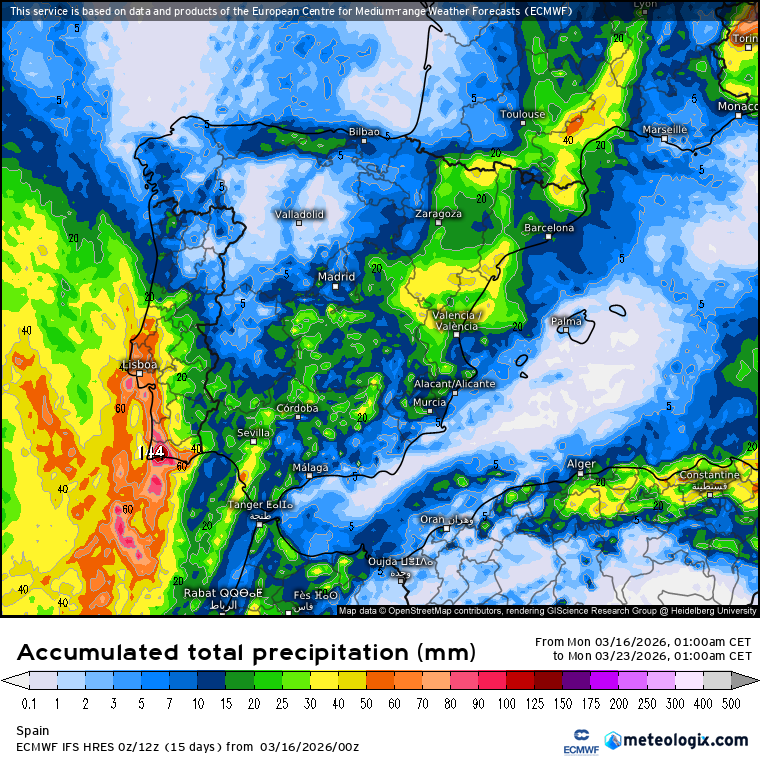 ECMWF lluvias 