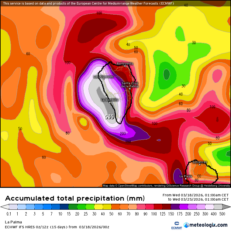 Lluvias mapa 