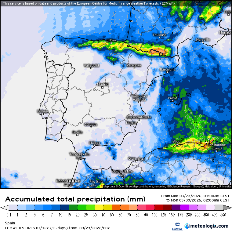 ECMWF lluvias 
