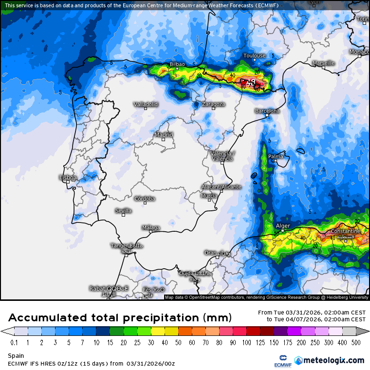 ECMWF lluvias 