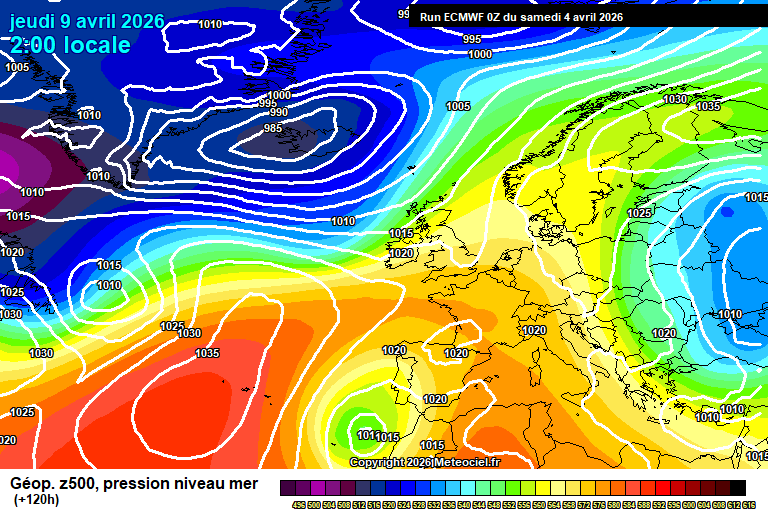ECMWF geopotencial 