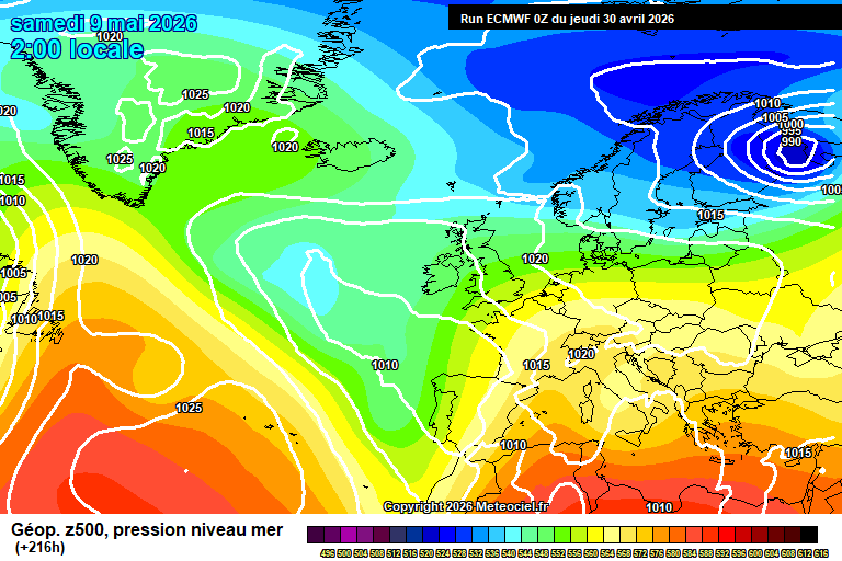 ECMWF geopotencial