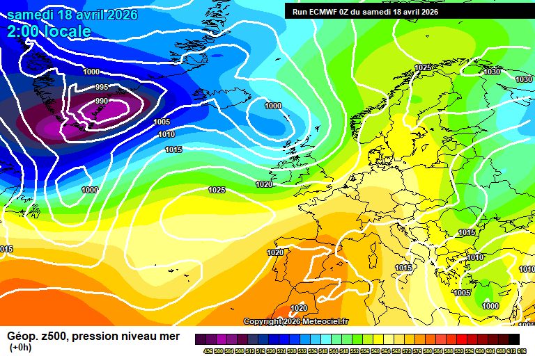 ECMWF geopotencial 
