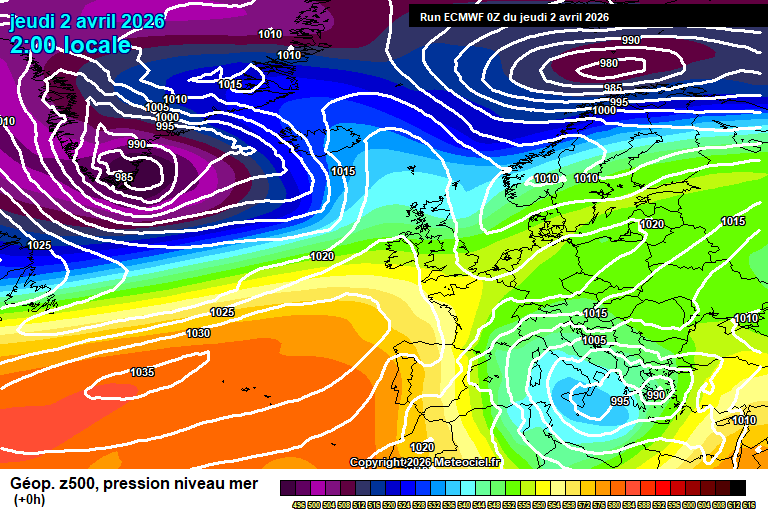 ECMWF geopotencial 