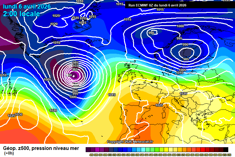 ECMWF geopotencial 