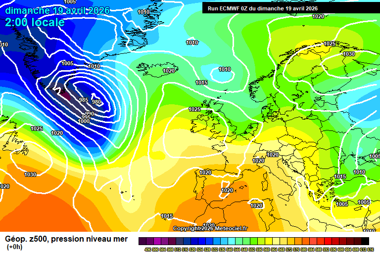 ECMWF geopotencial 
