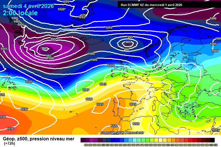 ECMWF geopotencial