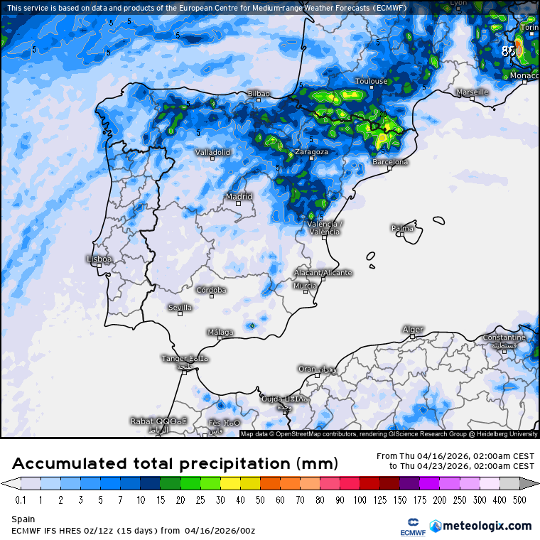ECMWF lluvias 