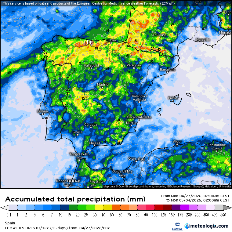 Lluvias ECMWF 