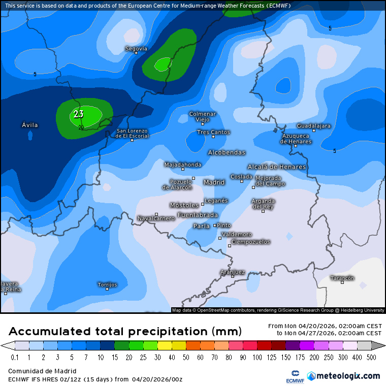ECMWF lluvias 