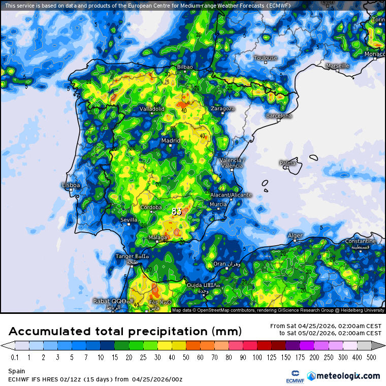 ECMWF lluvias 