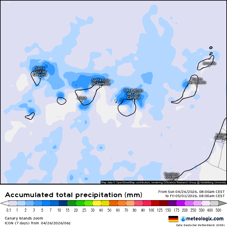 ICON lluvias Canarias
