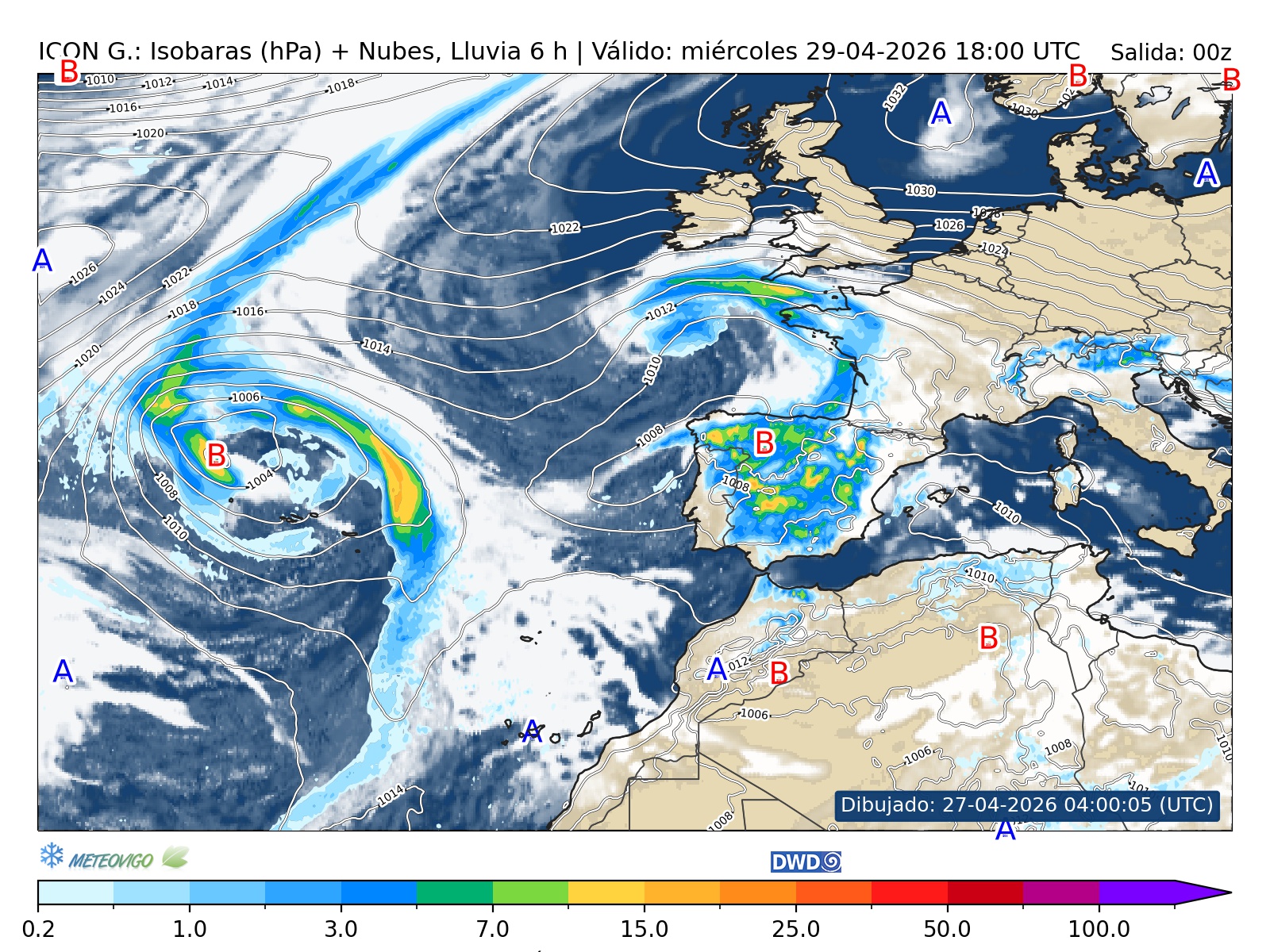 ICON mapas de lluvias