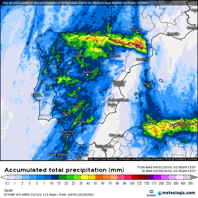 ECMWF lluvias 