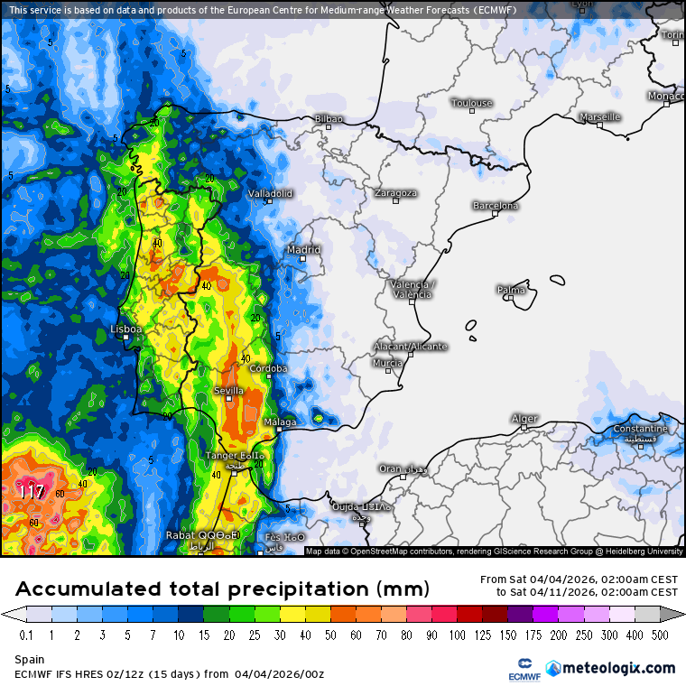 ECMWF lluvias 